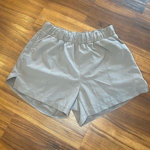 Gray athletic shorts by Zella